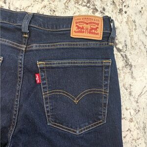 Levi's Dark Blue Straight Jeans
